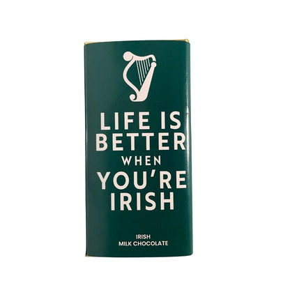 Irish Milk Chocolate Bar Life is better when you are Irish 90g