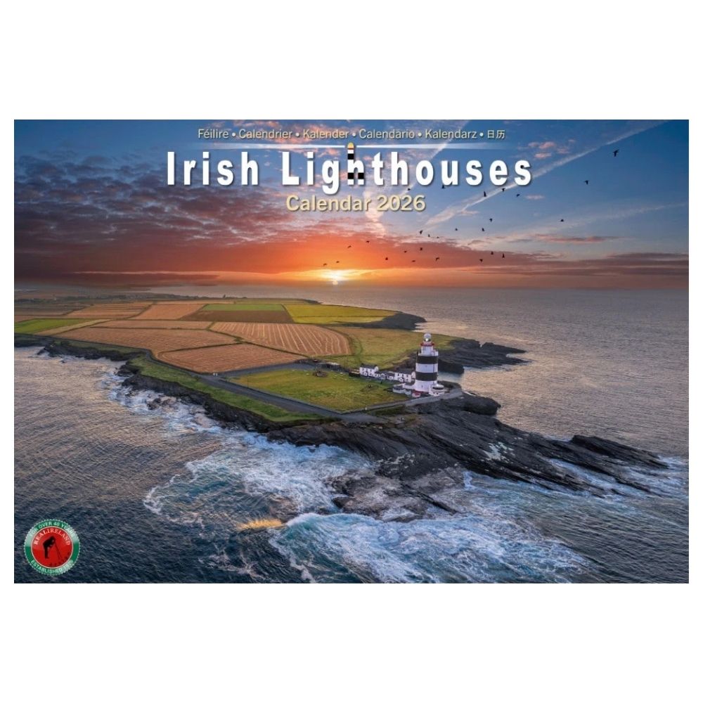 Irish Lighthouses A4 Calendar 2026