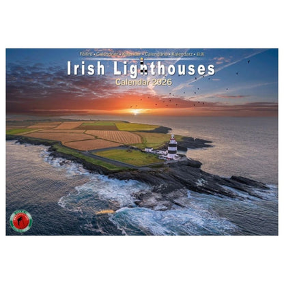 Irish Lighthouses A4 Calendar 2026