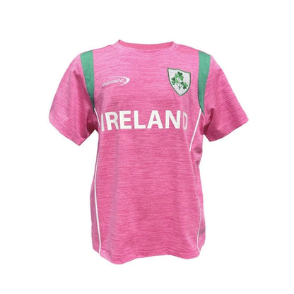 Landsdowne Kids Ireland Crest Pink Performance Top