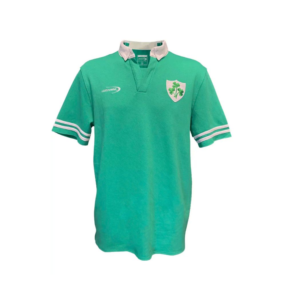 Lansdowne Shamrock Crest Short Sleeve Men's Rugby Top