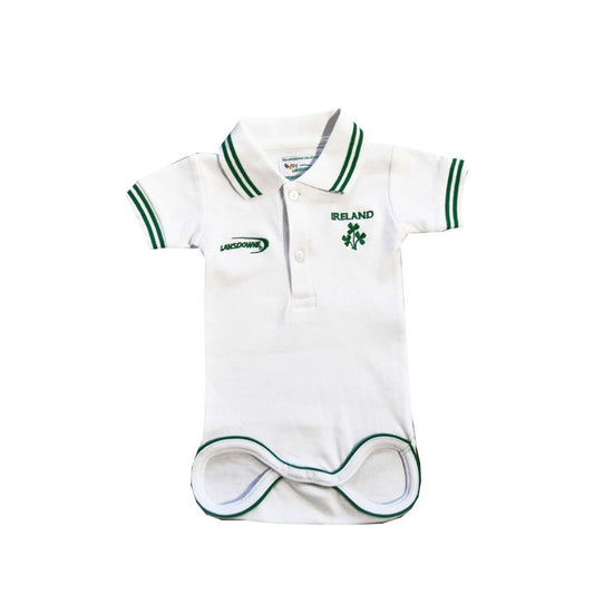 Lansdowne Sports Official Ireland Collection White Polo Baby Vest