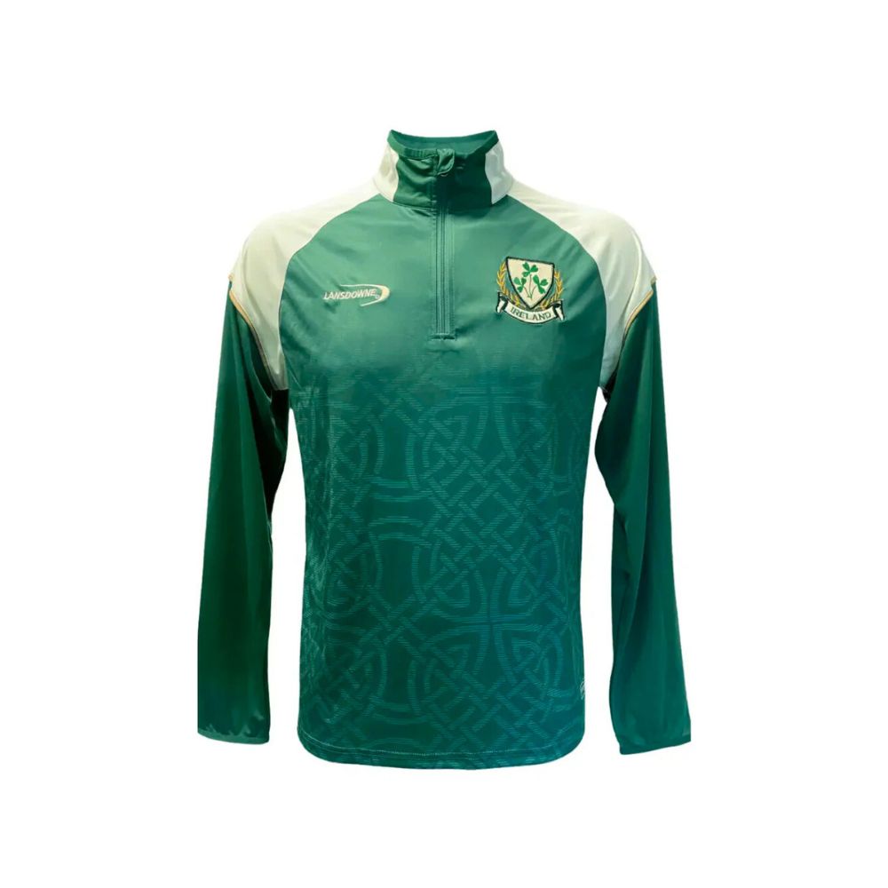Mens Ireland Celtic Performance 1/4 Zip Long sleeve Irish Rugby Top
