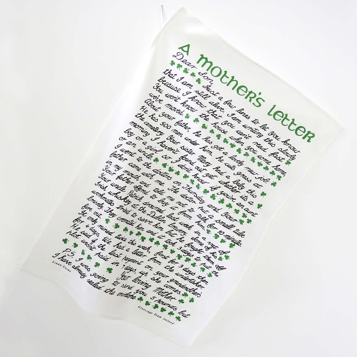 A Mother's Letter Kitchen Tea Towel