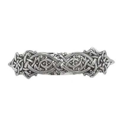 Mullingar Pewter Barrette Hair Clip Celtic Dragon Design
