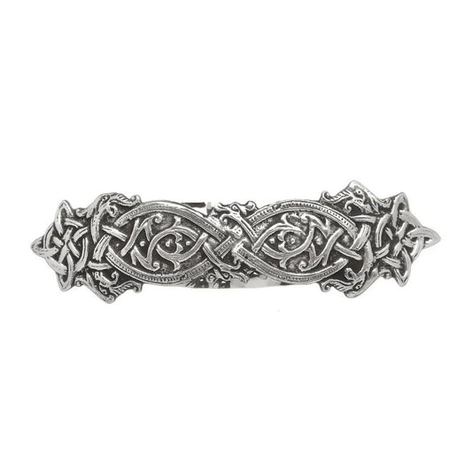 Mullingar Pewter Barrette Hair Clip Celtic Dragon Design