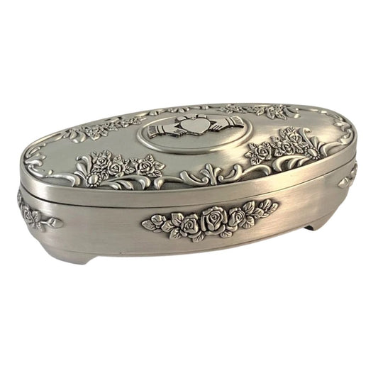 Mullingar Pewter Oval shaped Jewellery Box Range