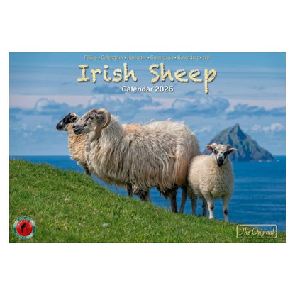 Irish Sheep A4 Calendar 2026