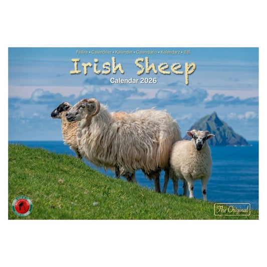 Irish Sheep A4 Calendar 2026