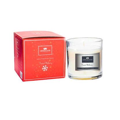 Newgrange Candle Frosted Mulberry Christmas Candle 700g