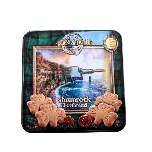 O'Neill's Shamrock Shaped Shortbread In A Tin 80g