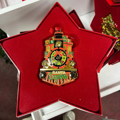 Tipperary Crystal Santa Express Christmas Tree Decoration in Gift Box