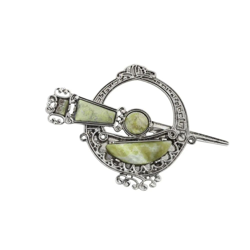 Connemara Marble Tara Brooch by Solvar