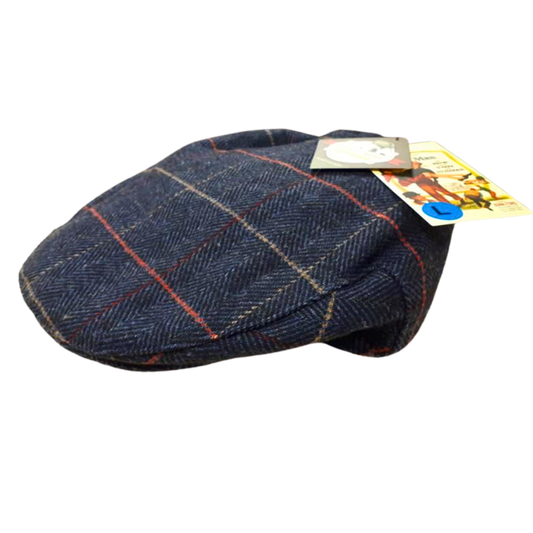 Quiet Man Collection Ash Herringbone Cap Red and Green Grid