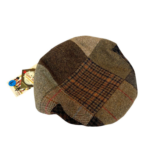 Quiet Man Collection Green Cap with Patchwork Pattern