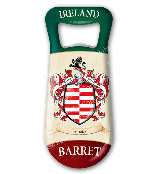 Barret Heraldic Fridge Magnet Bottle Opener