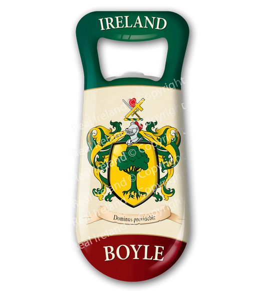 Boyle Heraldic Fridge Magnet Bottle Opener