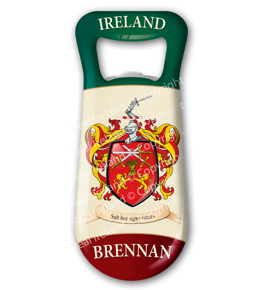 Brennan Heraldic Fridge Magnet Bottle Opener