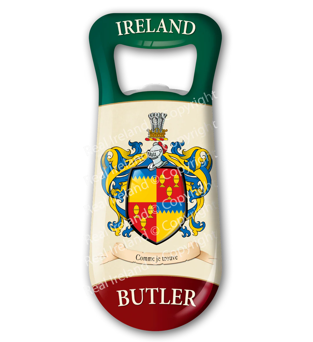 Butler Heraldic Fridge Magnet Bottle Opener