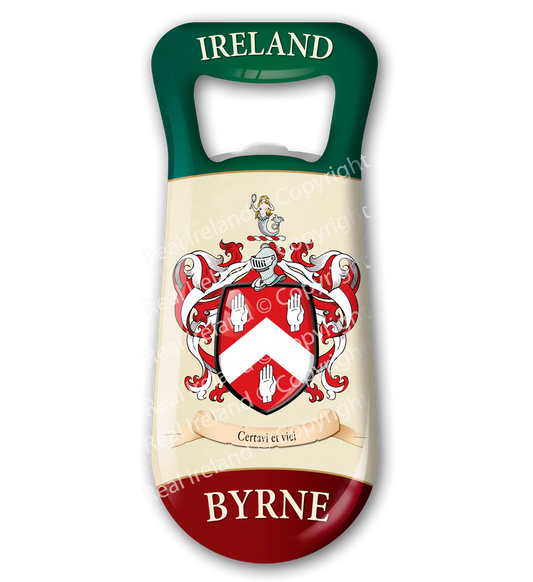 Byrne Heraldic Fridge Magnet Bottle Opener