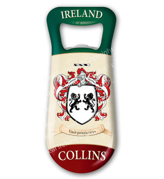 Collins Heraldic Fridge Magnet Bottle Opener