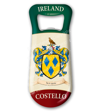 Costello Heraldic Fridge Magnet Bottle Opener