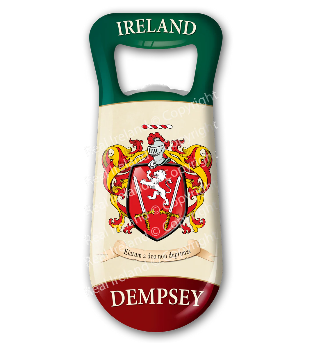 Dempsey Heraldic Fridge Magnet Bottle Opener