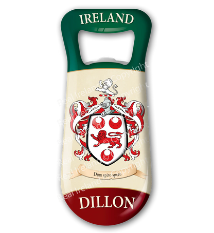 Dillon Heraldic Fridge Magnet Bottle Opener