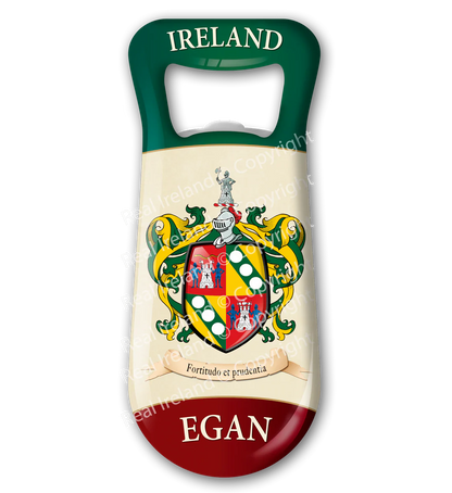 Egan Heraldic Fridge Magnet Bottle Opener