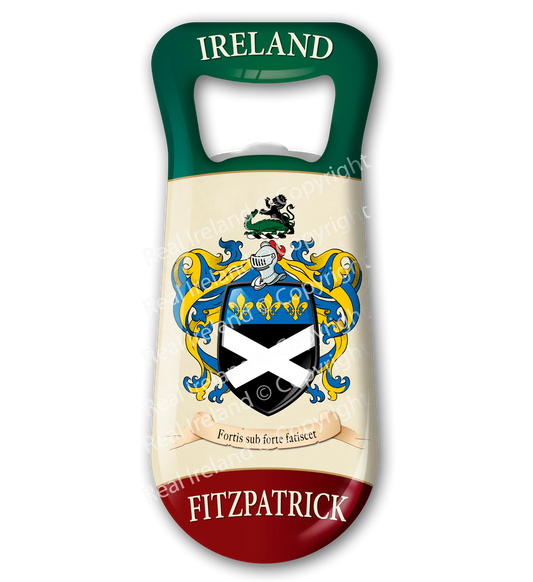 Fitzpatrick Heraldic Fridge Magnet Bottle Opener
