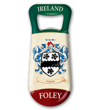 Foley Heraldic Fridge Magnet Bottle Opener