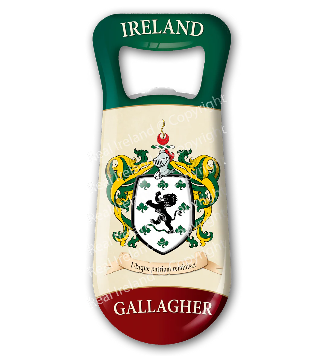 Gallagher Heraldic Fridge Magnet Bottle Opener