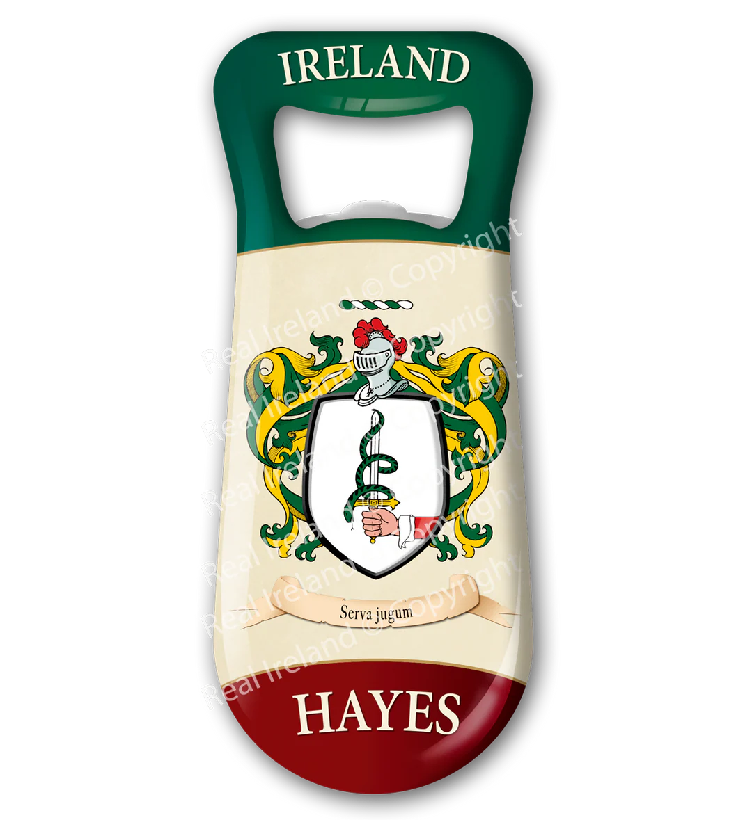 Hayes Heraldic Fridge Magnet Bottle Opener