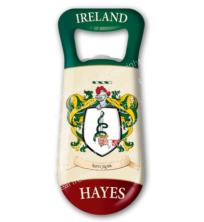 Hayes Heraldic Fridge Magnet Bottle Opener
