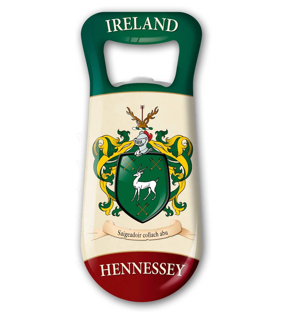Hennessey Heraldic Fridge Magnet Bottle Opener