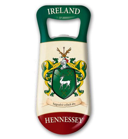 Hennessey Heraldic Fridge Magnet Bottle Opener