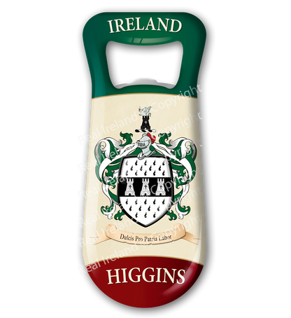Higgens Heraldic Fridge Magnet Bottle Opener