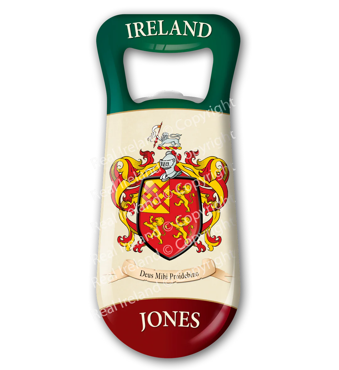 Jones Heraldic Fridge Magnet Bottle Opener