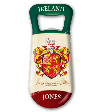 Jones Heraldic Fridge Magnet Bottle Opener