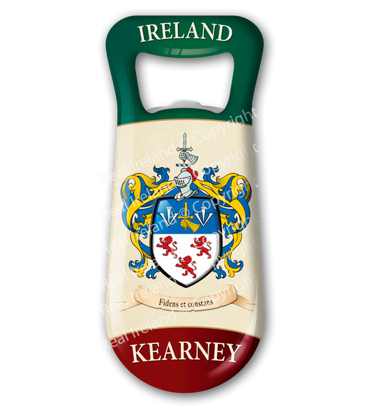 Kearney Heraldic Fridge Magnet Bottle Opener