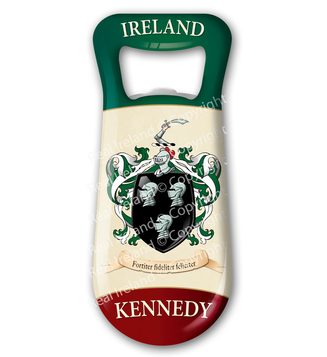 Kennedy Heraldic Fridge Magnet Bottle Opener