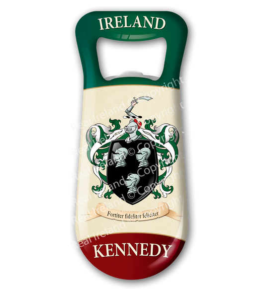 Kennedy Heraldic Fridge Magnet Bottle Opener