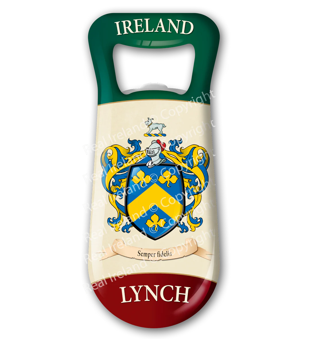 Lynch Heraldic Fridge Magnet Bottle Opener