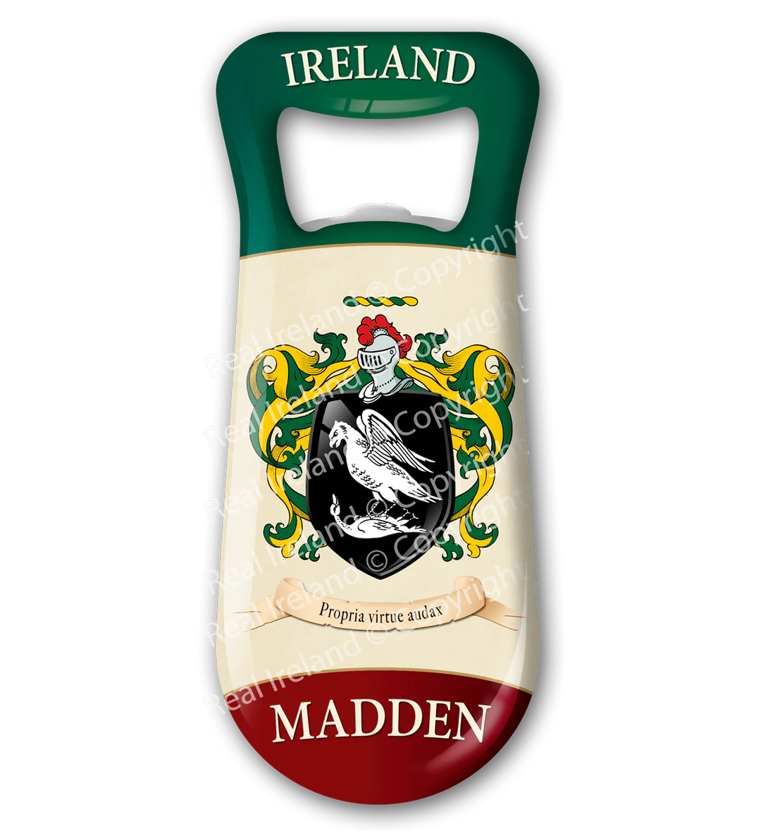 Madden Heraldic Fridge Magnet Bottle Opener