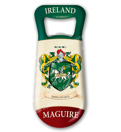 Maguire Heraldic Fridge Magnet Bottle Opener
