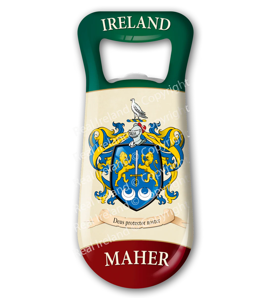 Maher Heraldic Fridge Magnet Bottle Opener