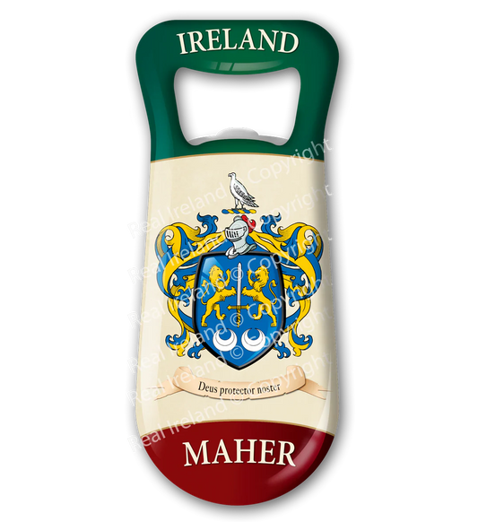 Maher Heraldic Fridge Magnet Bottle Opener