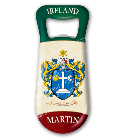 Martin Heraldic Fridge Magnet Bottle Opener