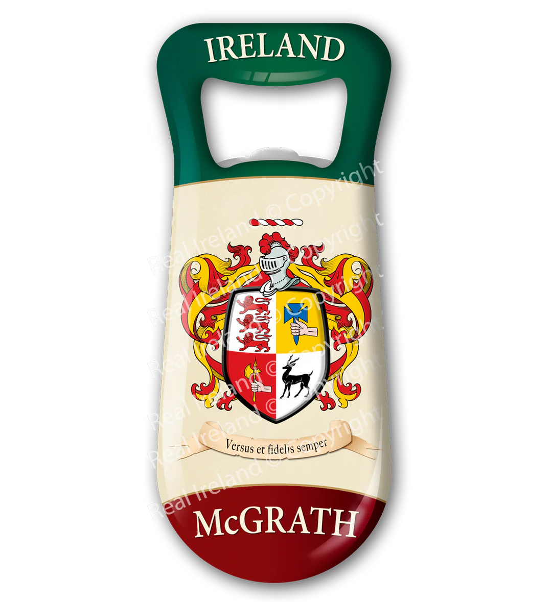 McGrath Heraldic Fridge Magnet Bottle Opener