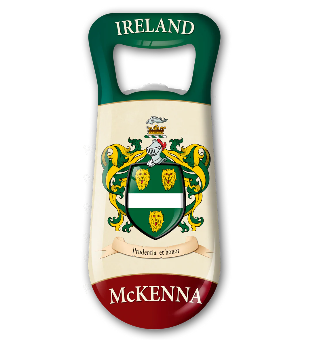 McKenna Heraldic Fridge Magnet Bottle Opener